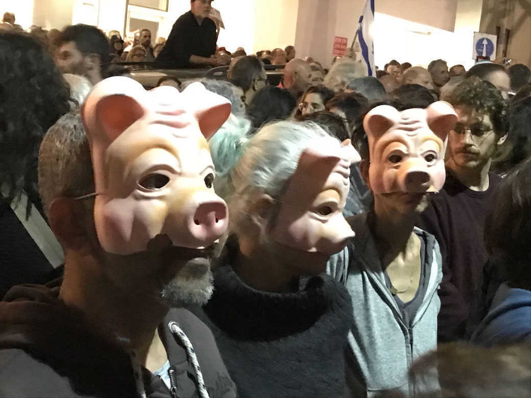 מפגינים ברוטשילד