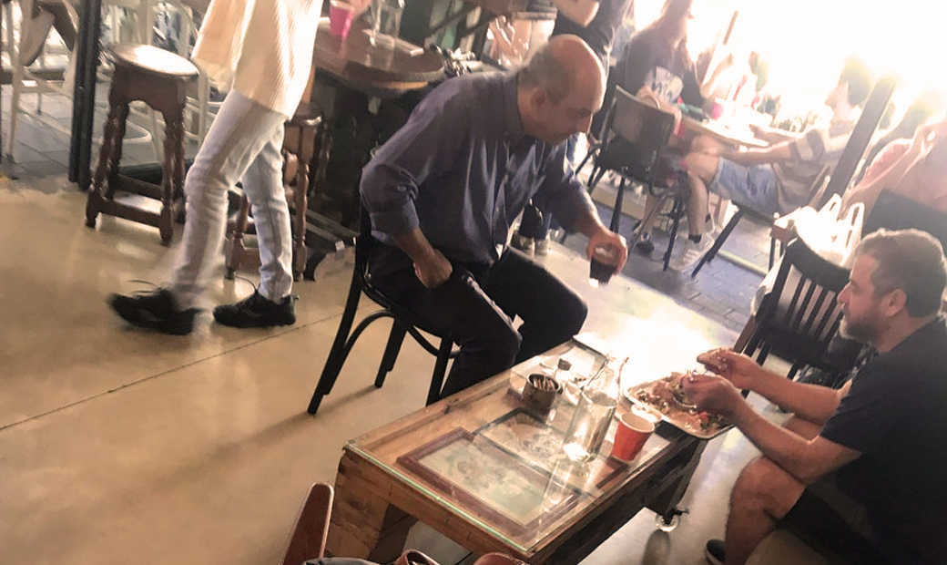 ריקלין ודוד שרן בפגישה מעניינת בצפון תל אביב | הצילום באדיבות חיים לווינסון