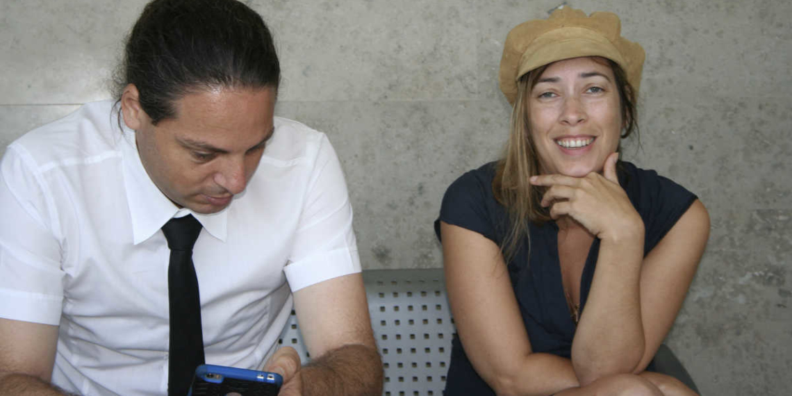 שרון שפורר ועו״ד יהונתן קלינגר בבית המשפט | צילום: אורן פרסיקו