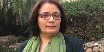 סמאח סלאימה. "אעמוד לידך בכל מאבק, לכל מקום שבו נשים מקופחות" | צילום: עינת פישביין