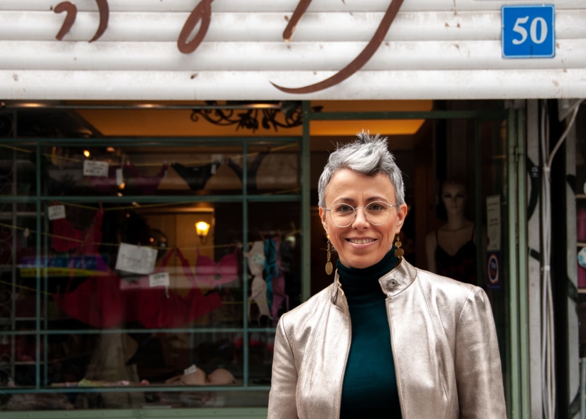 נועה מונדשיין, בעלת עסק בשדרות ירושלים. "יש תחושה של פחד מהעירייה"