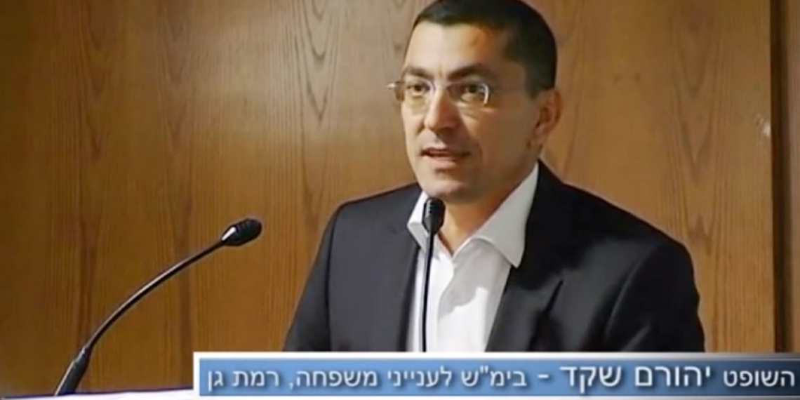 השופט יהורם שקד ביום עיון | צילום מסך