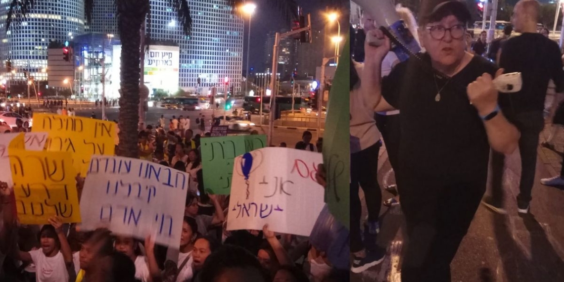שפי פז והילדים המפגינים, הערב בעזריאלי