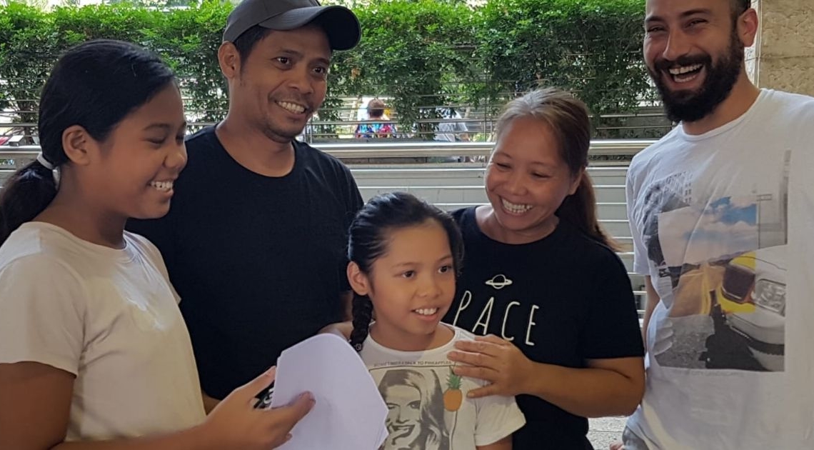 מיקה, מאורין והוריהן בשחרור היום ממתקן הכליאה מנתב"ג