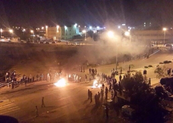 המהומות ברהט, 2015 שבת בערב