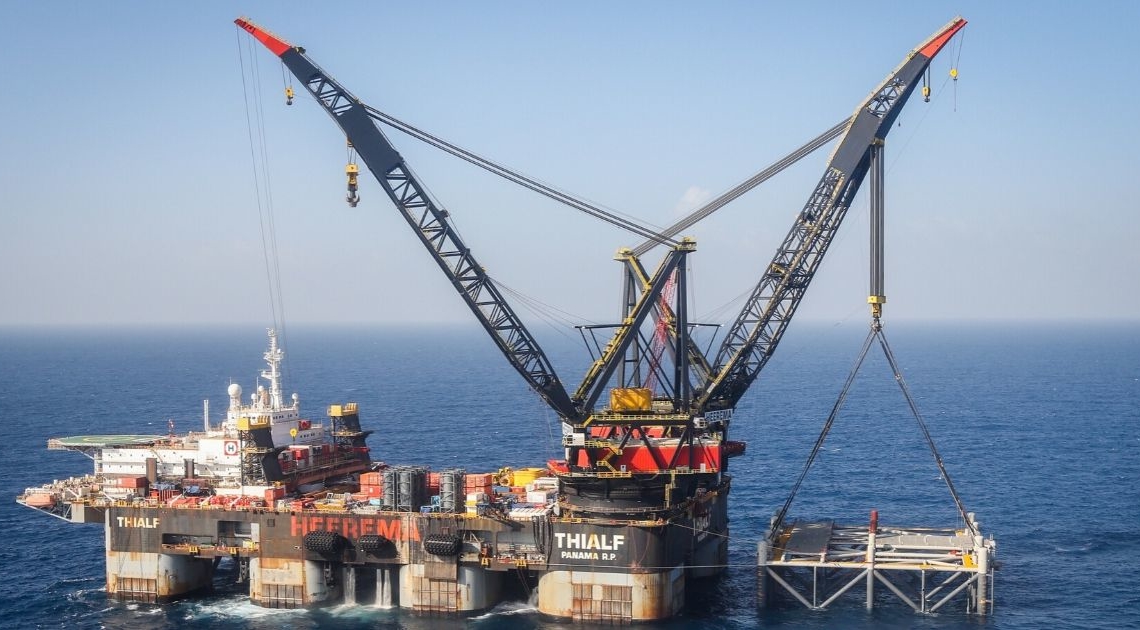 אסדת לווייתן | צילום מרק ישראל סלם, פלאש90