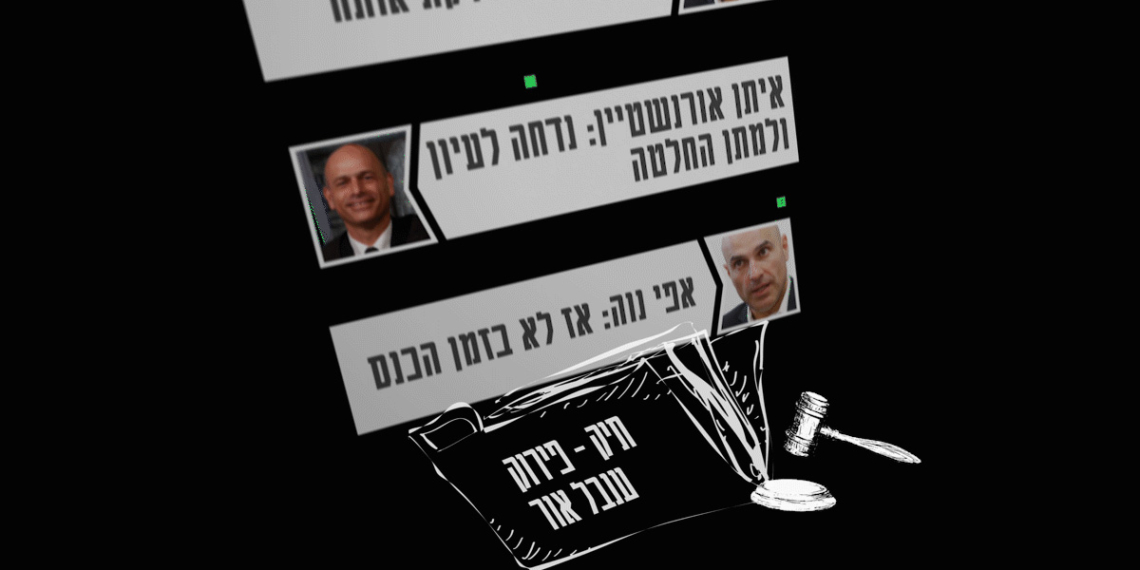 אילוסטרציה: מתוך ההתכבות בין השופט אורנשטיין לאפי נוה