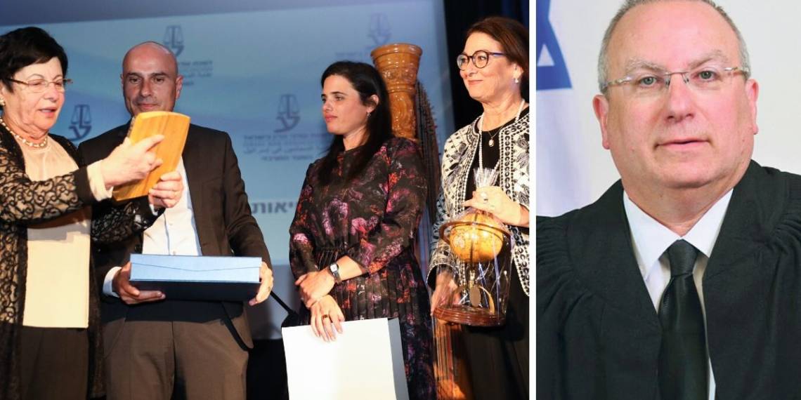 השופט אביגדור דורות, אסתר חיות, איילת שקד, אפי נוה ומרים נאור. המינוי נסגר בדיל בוועדה | צילומים הרשות השופטת, פלאש 90
