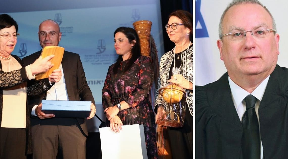 השופט אביגדור דורות, אסתר חיות, איילת שקד, אפי נוה ומרים נאור. המינוי נסגר בדיל בוועדה | צילומים הרשות השופטת, פלאש 90