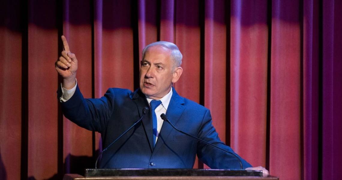 נתניהו בכנס בירושלים | צילום: פלאש 90, יונתן סינדל