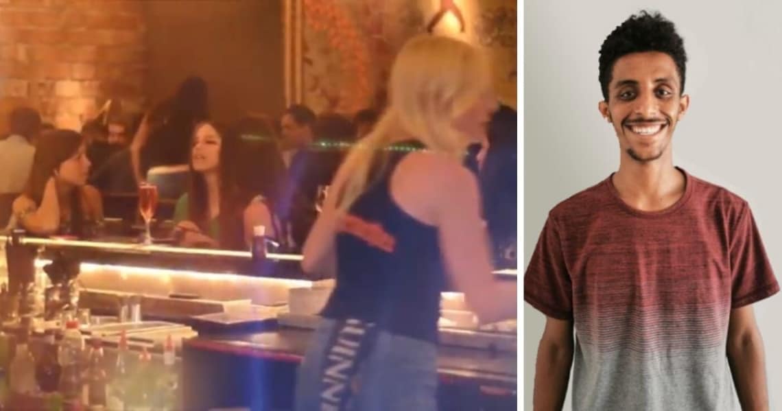 סורפל אלמו, עוכב מחוץ לבר הסליק