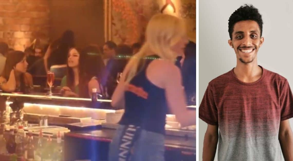 סורפל אלמו, עוכב מחוץ לבר הסליק