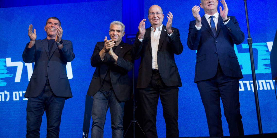 ראשי כחול לבן, מרץ 2020 | צילום: מרים אלסטר, פלאש90
