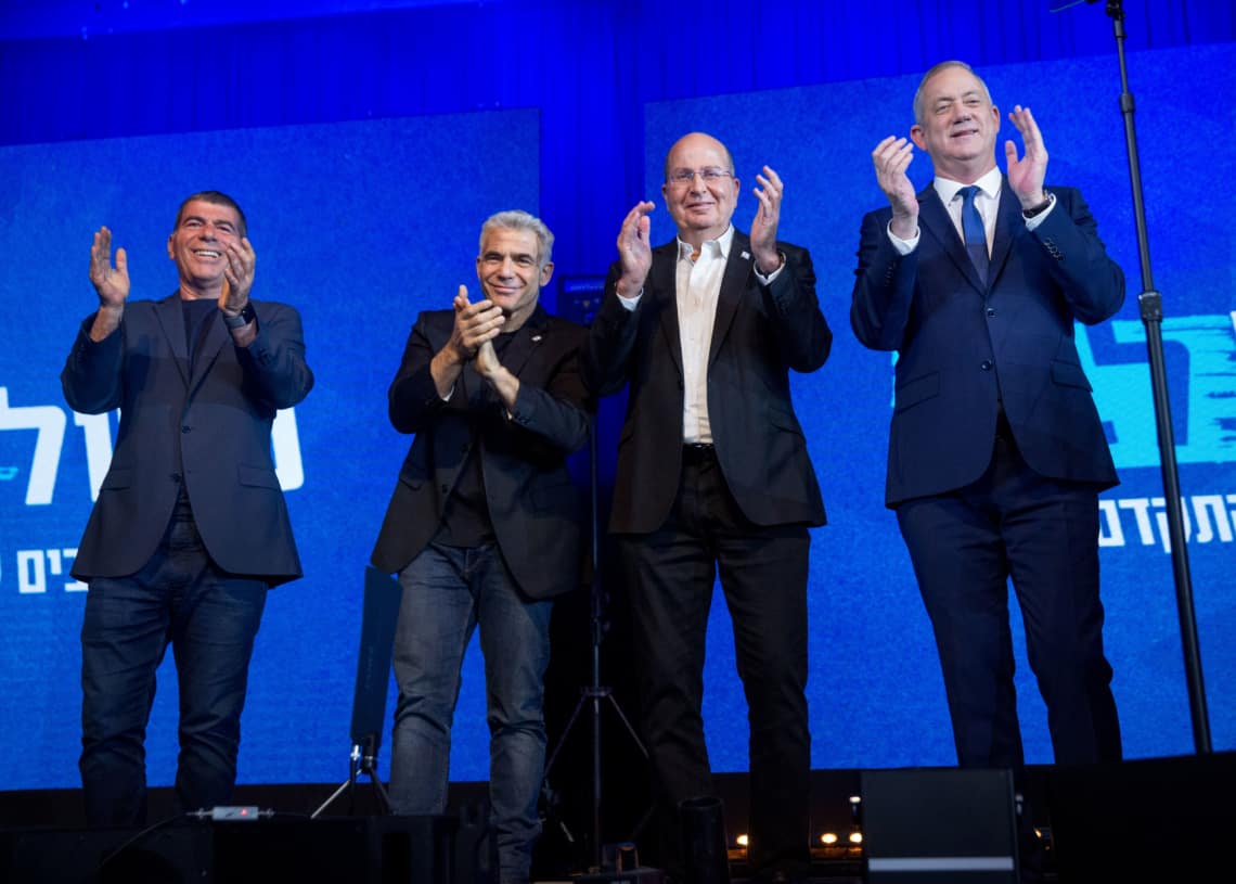 ראשי כחול לבן, מרץ 2020 | צילום: מרים אלסטר, פלאש90