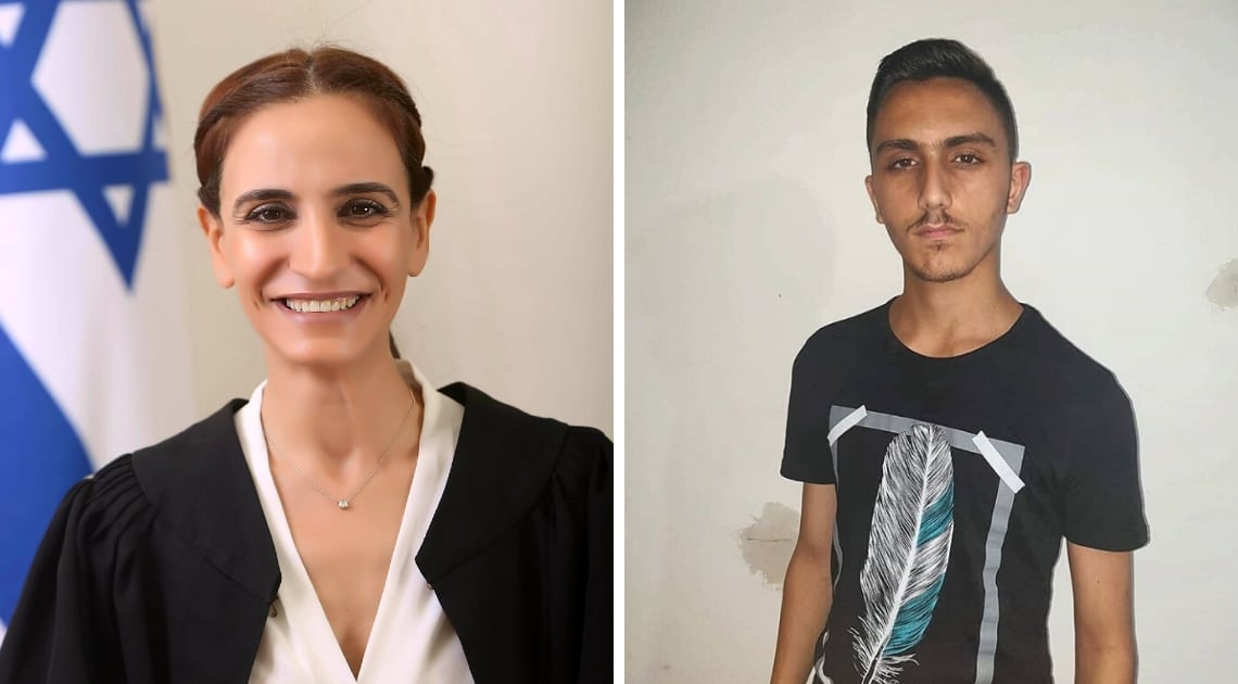 אורן עוזיאל (צילום מסך מהאינסטגרם) והשופטת איילת השחר פרלה ביטון (קרדיט: דוברות בתי המשפט)