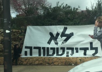 מפגינים שהצליחו להגיע לירושלים היום בצהריים. רוב השיירה עוד תקועה