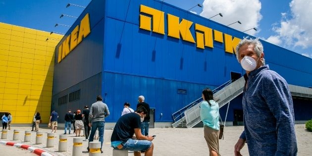 התור בכניסה לאיקאה. שינוייים בהרגלי הצריכה? | צילום: יוסף אלוני, פלאש 90