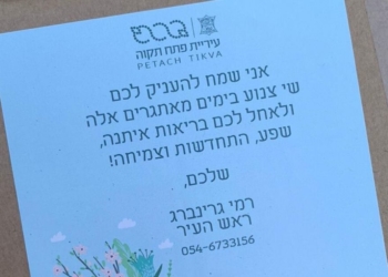 חבילה לנזקקים בפתח תקווה