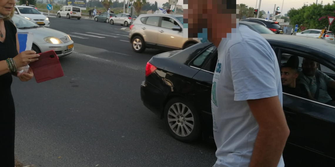 התוקף אמש בצומת בנימינה. המשטרה חוקרת את האירוע