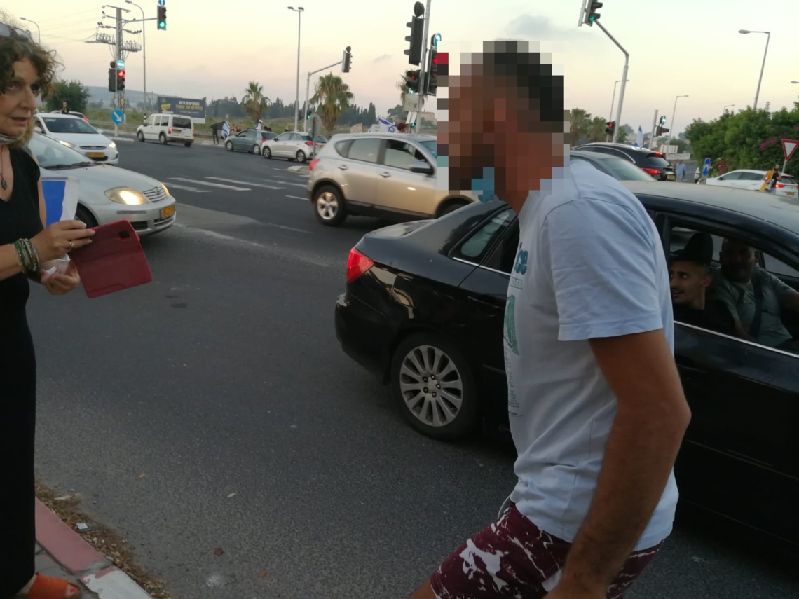 התוקף אמש בצומת בנימינה. המשטרה חוקרת את האירוע