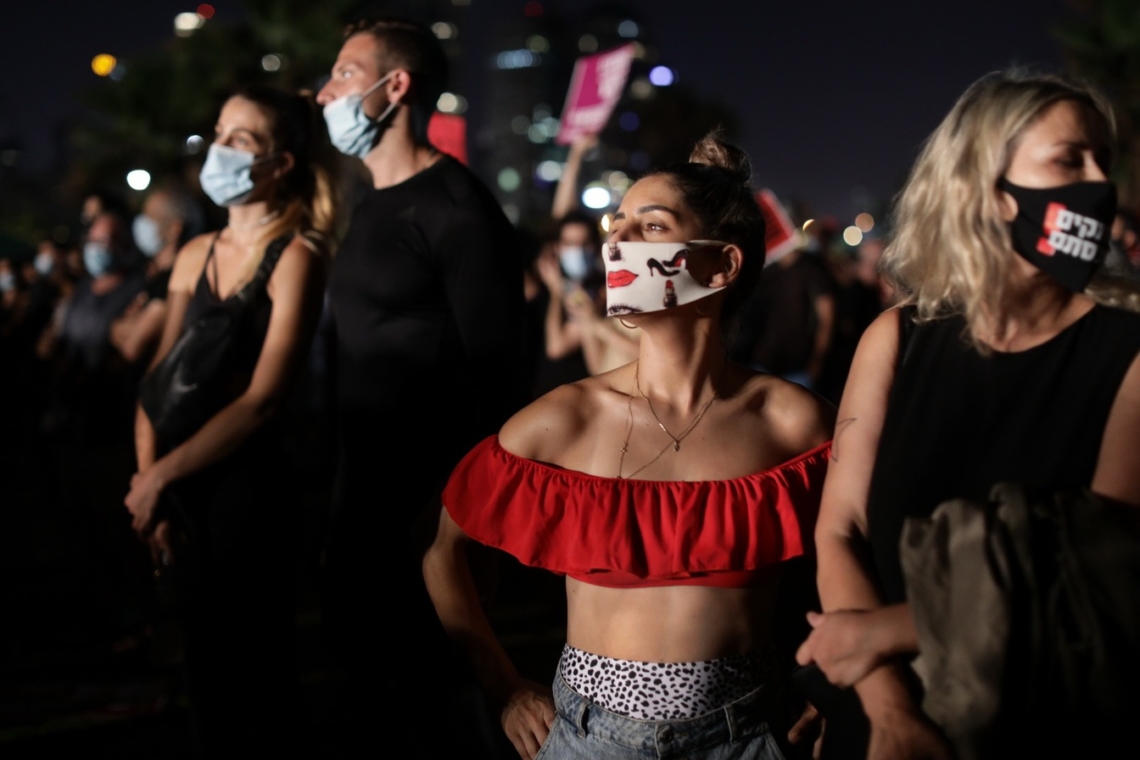 ההפגנה בצ'ארלס קלור. צילום: אלדד רפאלי