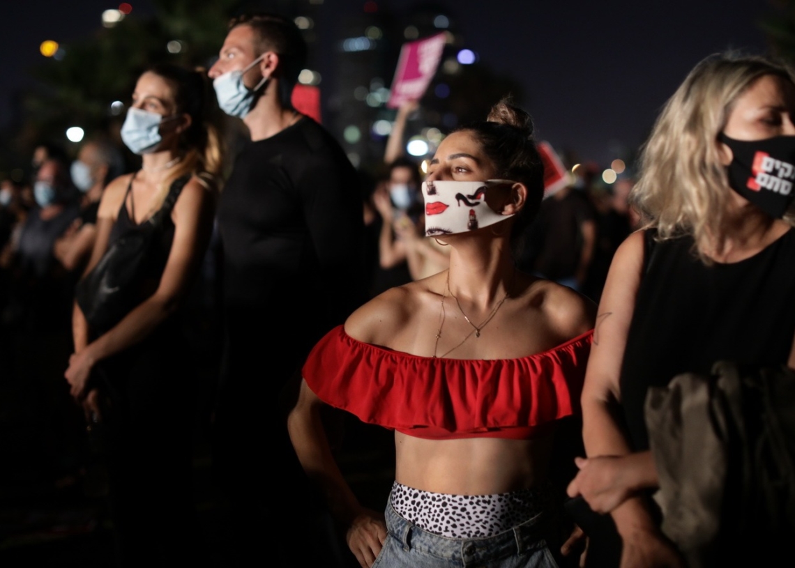 ההפגנה בצ'ארלס קלור. צילום: אלדד רפאלי