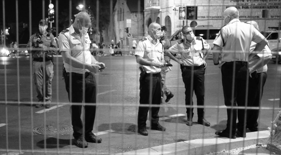 שוטרים בהפגנה בירושלים (למצולמים אין קשר לכתבה) | צילום ניב חכלילי