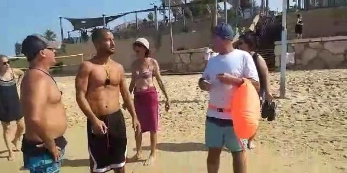 ההיתקלות עם המצילים הבוקר ביפו