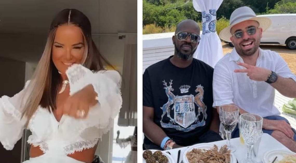 עומר אדם עם הדיג'יי בלק קופי ואירית רחמים | צילום מסך אינסטגרם