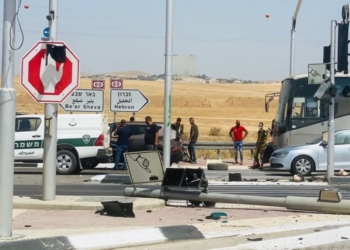 צומת אום בטין לאחר המהומות השבוע