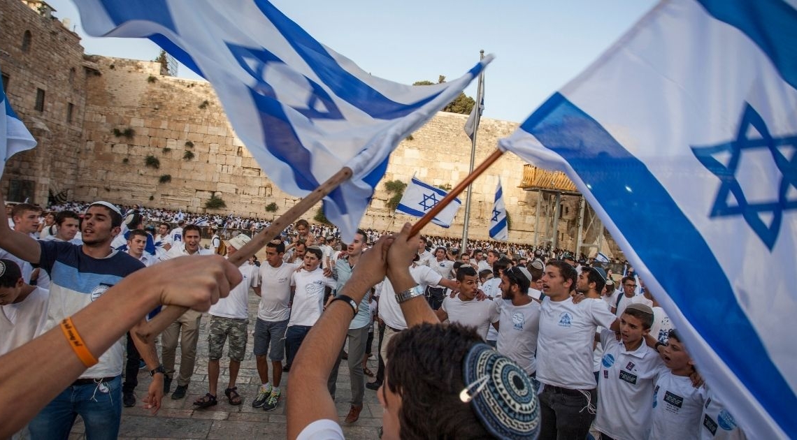 מצעד הדגלים בירושלים | צילום: זאק וג'גראס פלאש 90