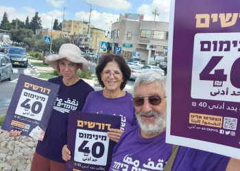 פעילי מינימום 40 | צילום: עומדים ביחד