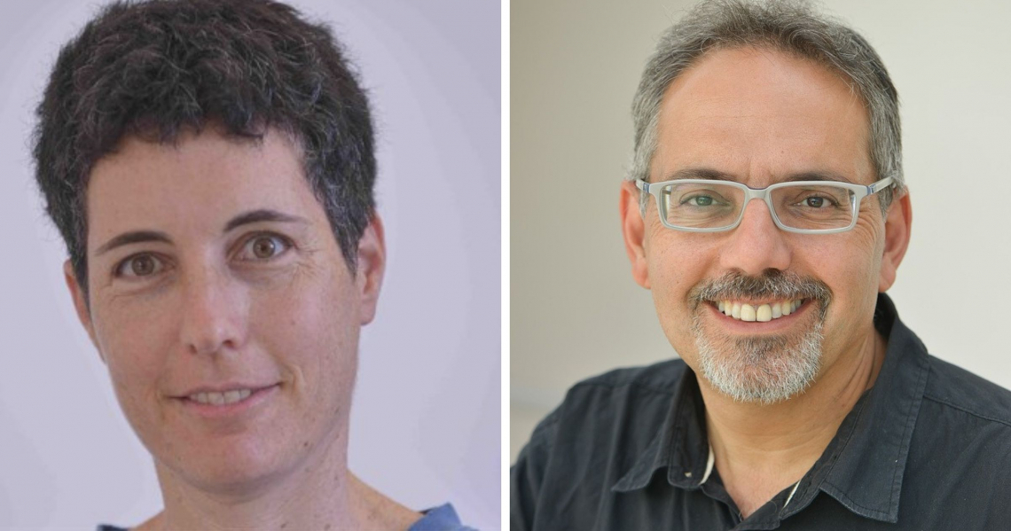 יובל אלבשן ואורנה קופרמן | צילום: הקריה האקדמית אונו, האוניברסיטה העברית