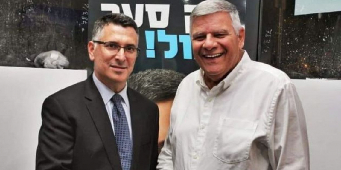 גנדלמן ושר המשפטים סער | צילוםמסך פייסבוק ראש עיריית חדרה