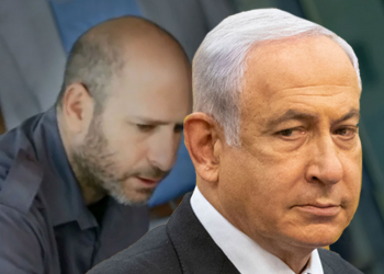 חנוך דאום ונתניהו | צילום: אוליבייה פיטוסי, צילום מסך מאקו 12