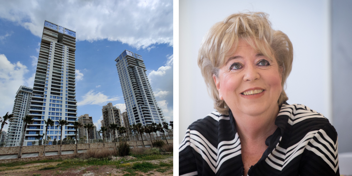 מרים פיירברג, מגדלי בריגה בנתניה | צילום: מרים אלסטר, פלאש 90