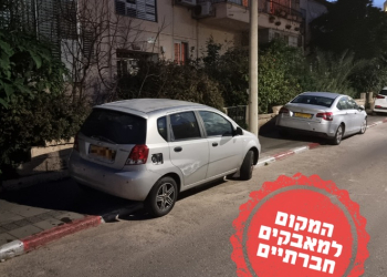 רכבים חונים על המדרכה | צילום: איליה קוגן