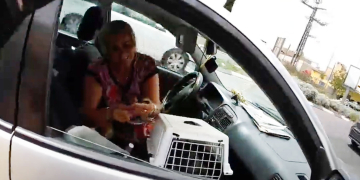 שרה רב-אל בעת מתן הדו״ח | צילום: מצלמת גוף, באדיבות משטרת ישראל