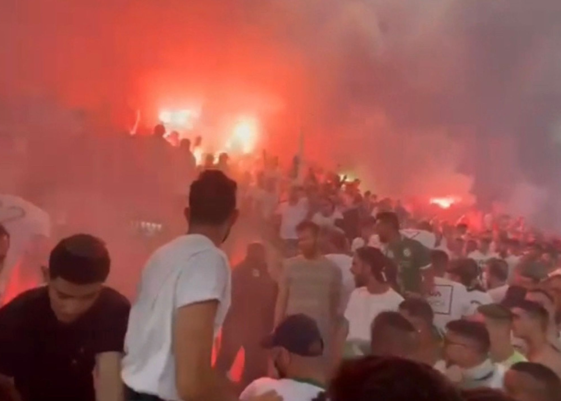 מתוך סרטון האלימות באצטדיון טדי