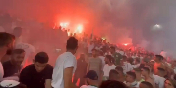 מתוך סרטון האלימות באצטדיון טדי