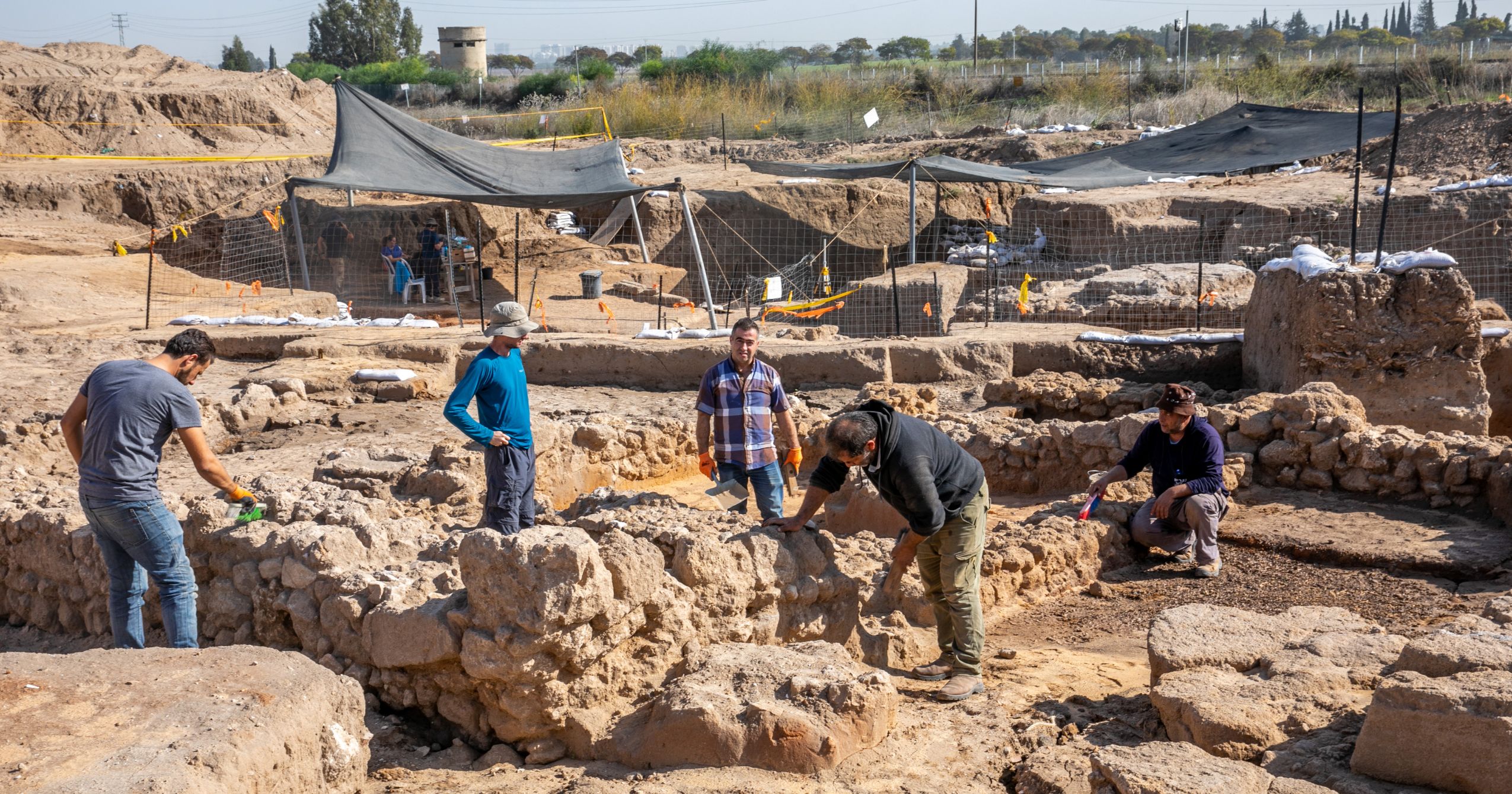חפירות של רשות העתיקות ביבנה, באתר מתקופת הסנהדרין | צילום: יוסי אלוני, פלאש 90