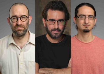 מימין: איתמר ב"ז, שוקי טאוסיג ואורן פרסיקו | צילומים: טובה דורפמן ועופר ריבק