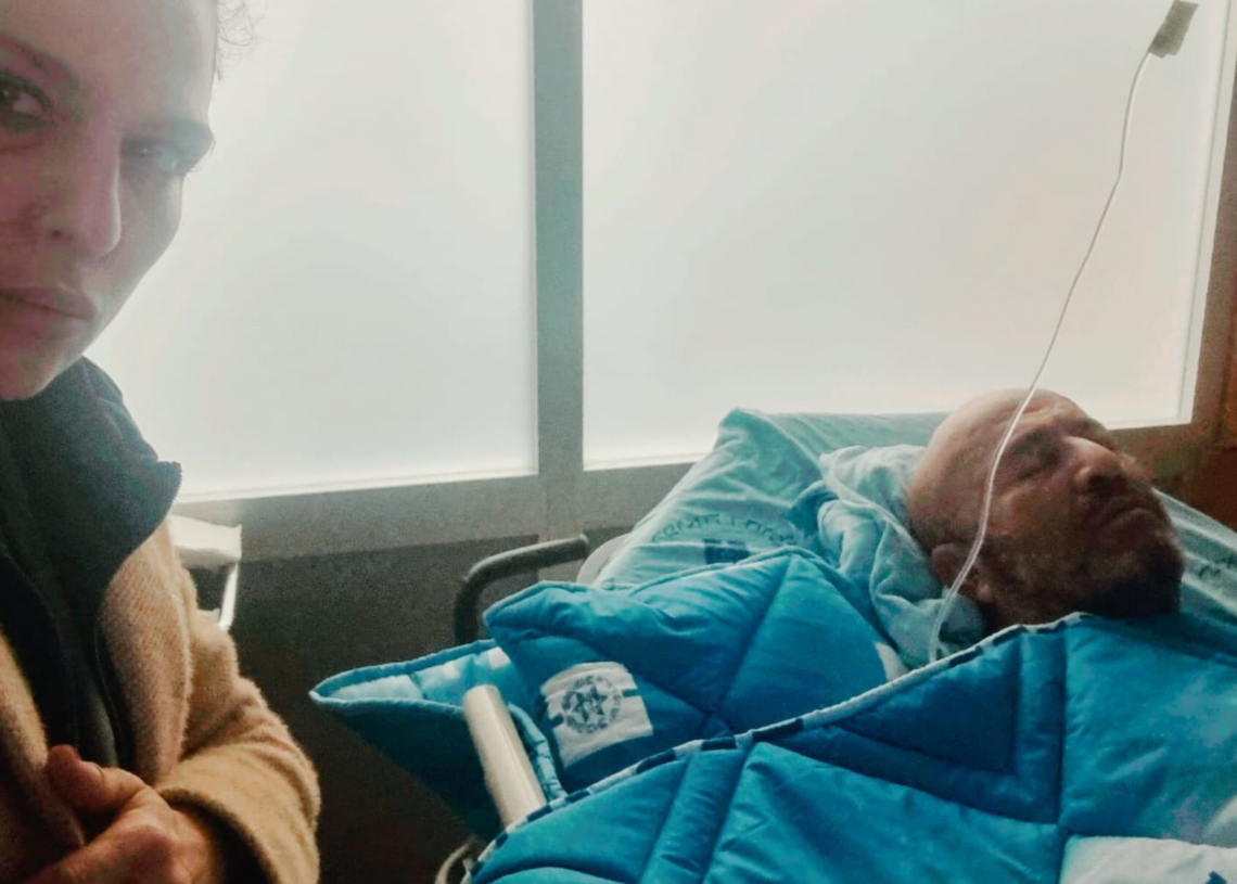 עמוס כהן ובתו מור | צילום: מור כהן