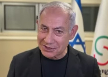 מתוך הסרטון ששחרר נתניהו מבית החולים