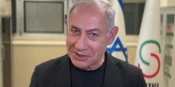 מתוך הסרטון ששחרר נתניהו מבית החולים