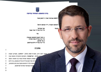 צבי אבישר על רקע פסק הדין | צילום: ראובן קפוצינסקי