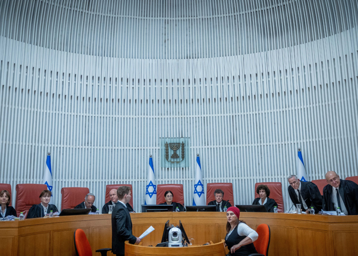 בג"ץ בדיון על "חוק טבריה" | צילום: יונתן זינדל, פלאש90