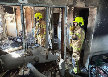 השריפה בערד | צילום: דוברות כבאות והצלה