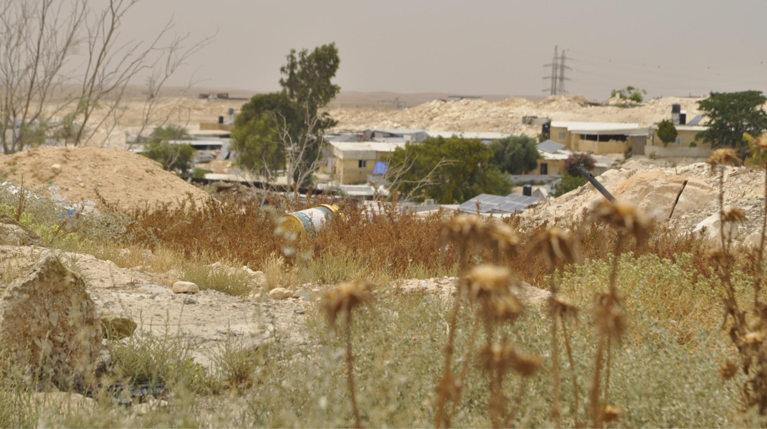 הכפר הבדואי ואדי נעם, יוני השנה. צילום: יעל געתון