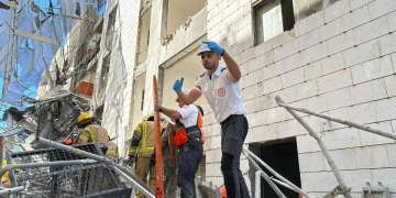 אתר תאונת הבנייה בגליל, השבוע | צילום: דוברות מד"א